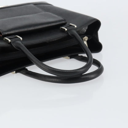 Burberry Vintage tote bag Leather, BLACK, LEATHER, Tote bag