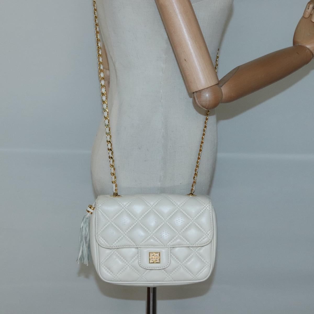 Givenchy Shoulder Bag Leather, WHITE, LEATHER, Shoulder bag