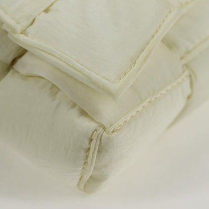 Bottega Veneta Padded Tech Cassette Crossbody Bag Intrecciato Nylon, WHITE, SYNTHETIC, Crossbody bag