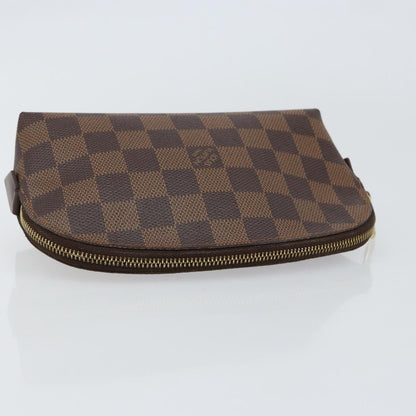 Louis Vuitton Cosmetic Pouch Damier, BROWN, CANVAS, Clutche & pouche