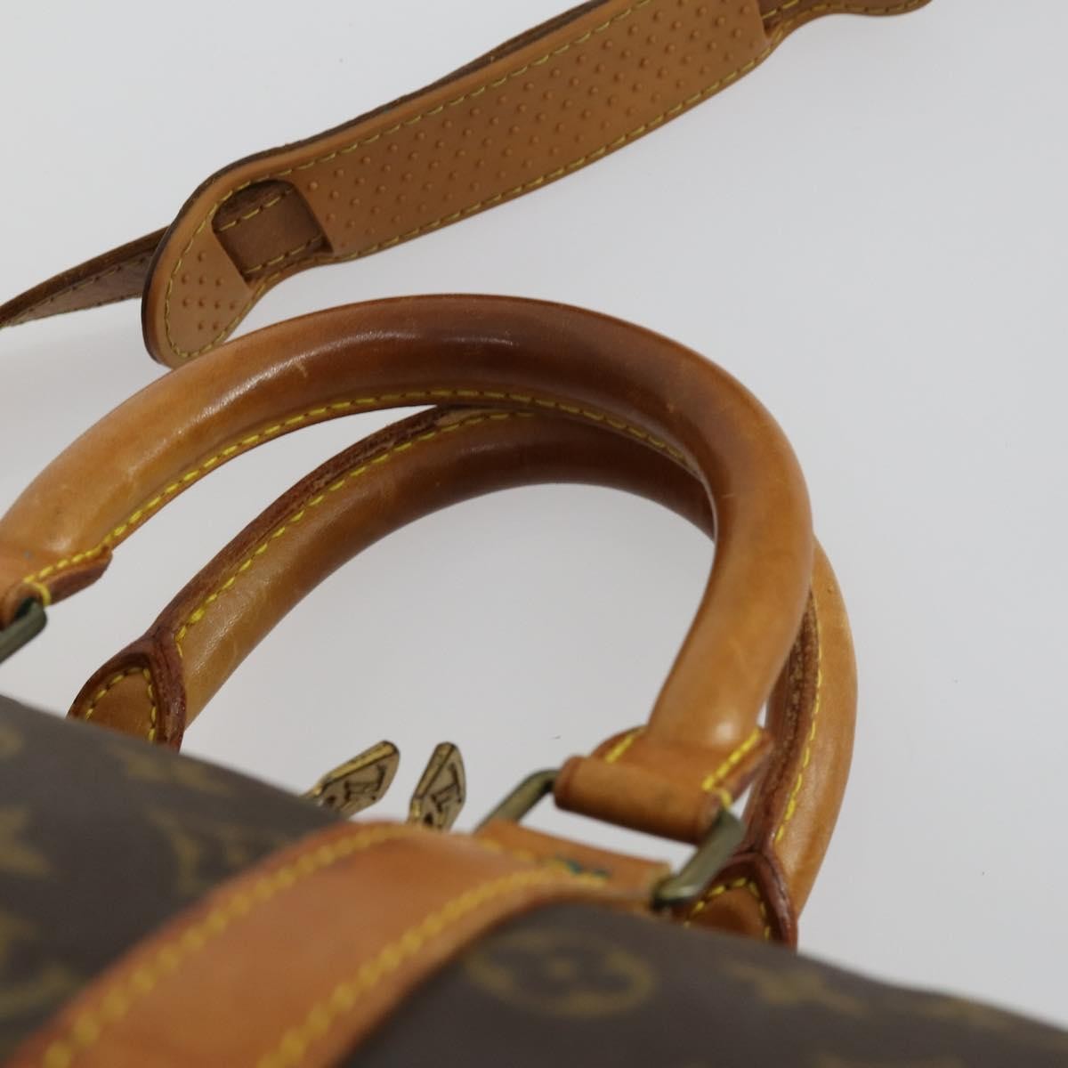 Louis Vuitton Keepall Bandouliere Bag Monogram Canvas, BROWN, CANVAS, Travel bag