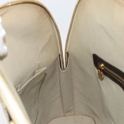 Louis Vuitton Alma Handbag Mini Lin Monogram, KHAKI, CANVAS, Handbag