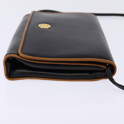 Celine Shoulder Bag Leather, BLACK, LEATHER, Shoulder bag