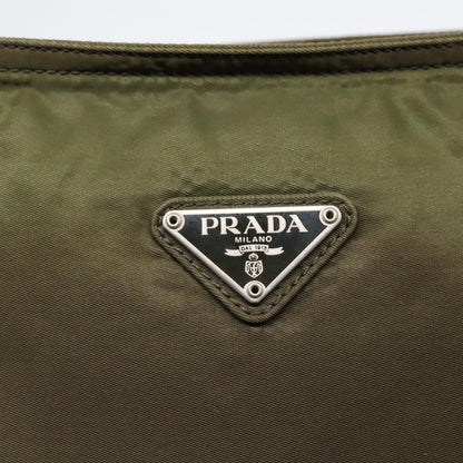 Prada Flat Messenger Bag Tessuto, KHAKI, NYLON, Shoulder bag