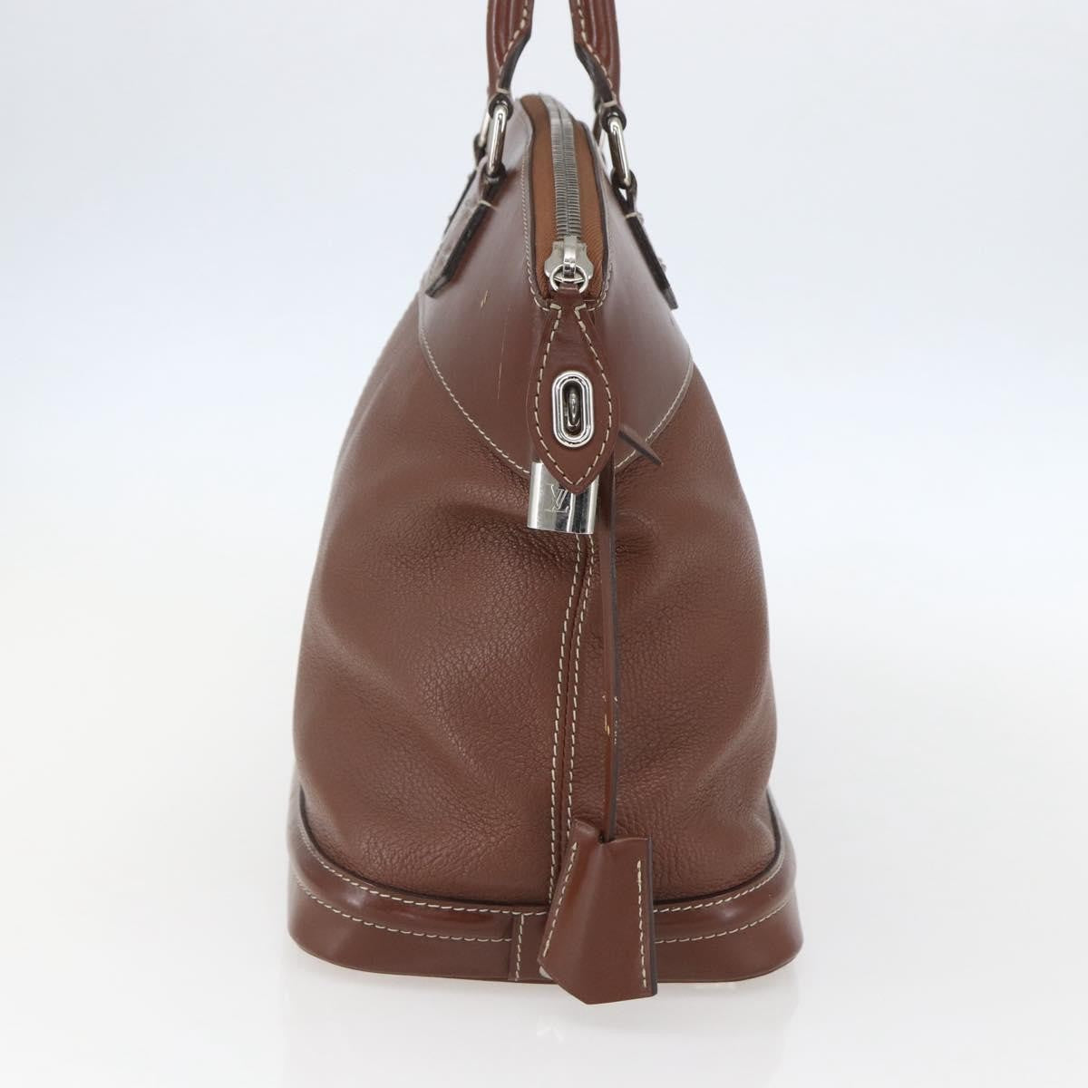 Louis Vuitton Suhali Lockit Handbag Leather, BROWN, LEATHER, Handbag