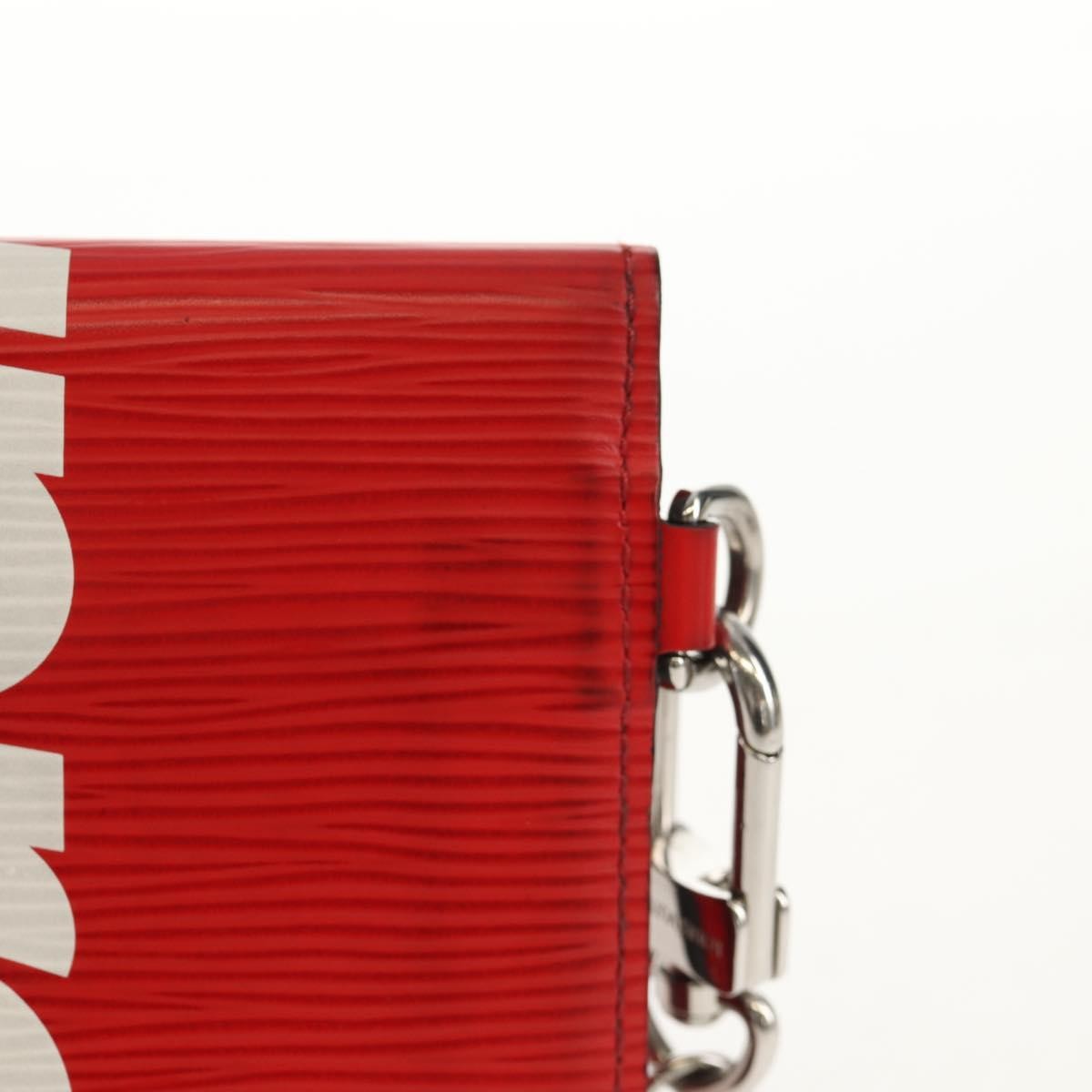 Louis Vuitton Chain Wallet Limited Edition Supreme Epi Leather, RED, LEATHER, Wallets