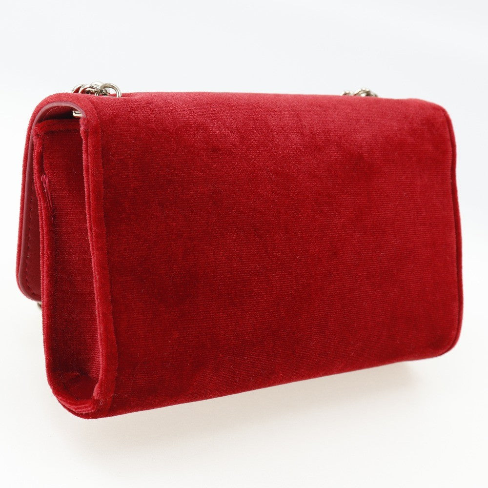 Valentino Garavani Divina Velvet, RED, VELVET, Shoulder bag