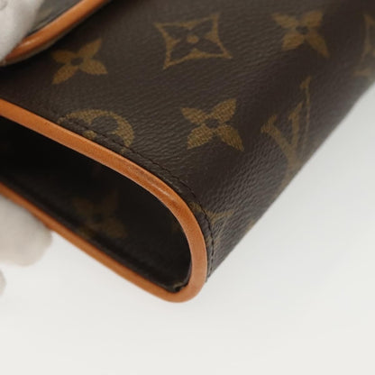 Louis Vuitton Florentine Waist Bag Monogram Canvas, BROWN, CANVAS, Clutche & pouche
