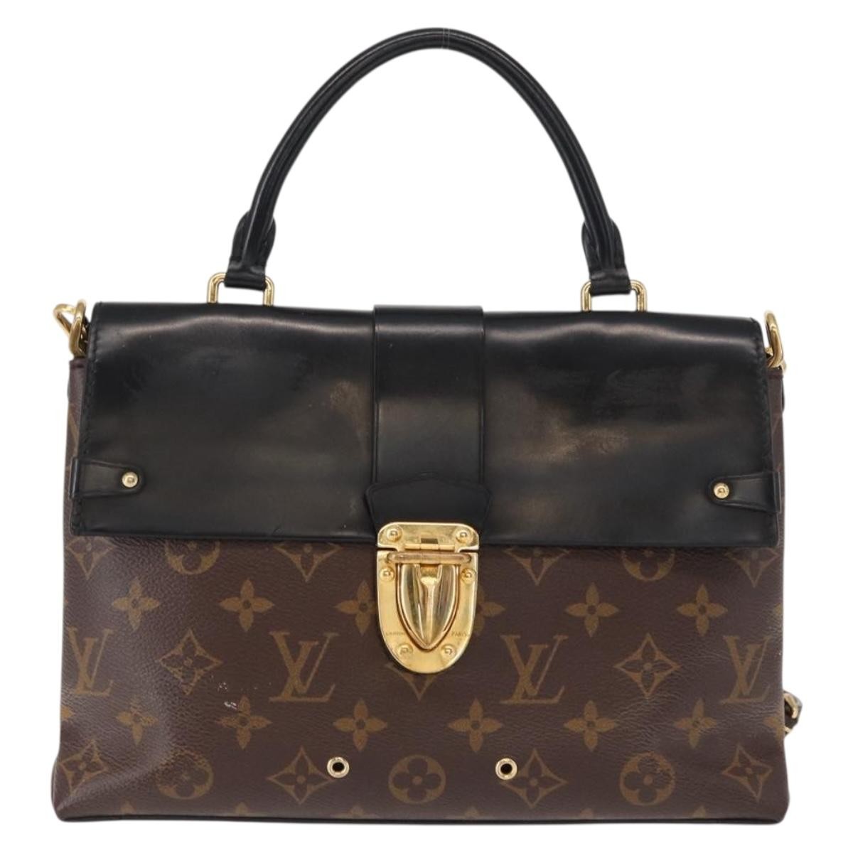 Louis Vuitton One Handle Flap Bag Monogram Canvas and Leather, BROWN, CANVAS, Handbag