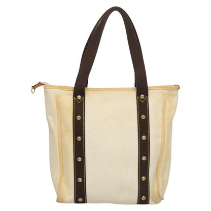 Louis Vuitton Antigua Tote Canvas, WHITE, CANVAS, Tote bag