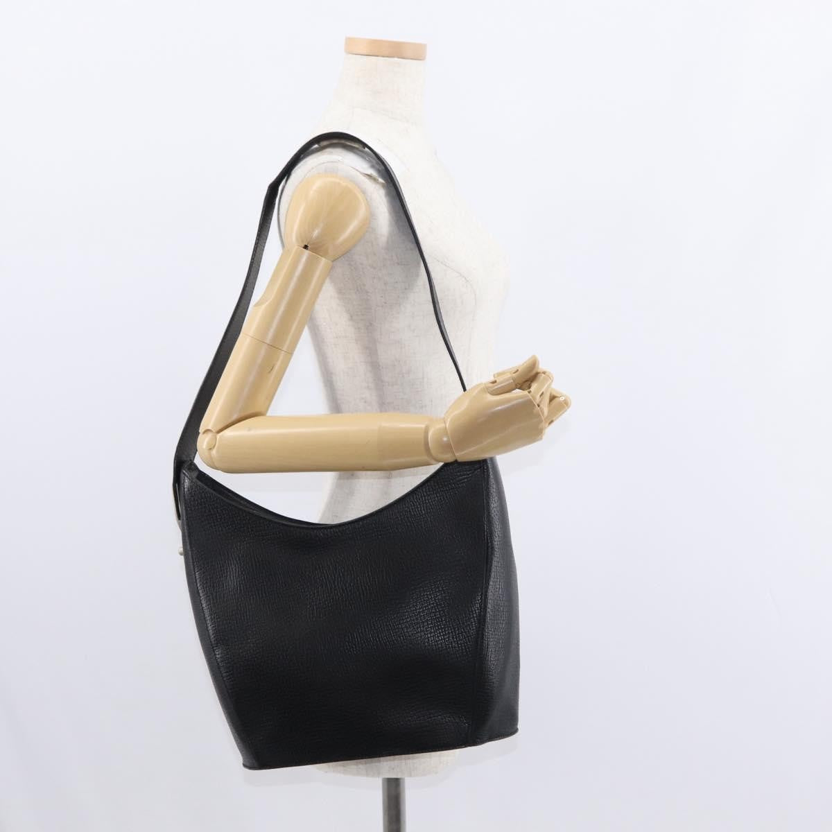 Loewe Vintage Shoulder Bag Leather, BLACK, LEATHER, Shoulder bag