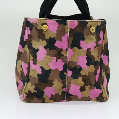 Prada Canapa Open Tote Canvas, MULTICOLOUR, CANVAS, Tote bag