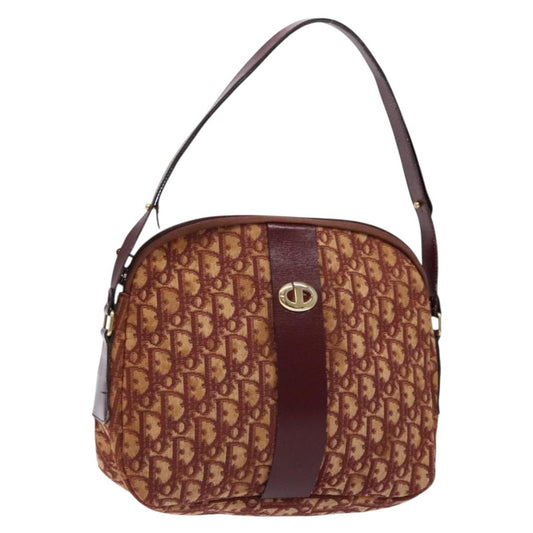 Christian Dior Vintage Trotter Handbag Canvas, RED, CANVAS, Handbag