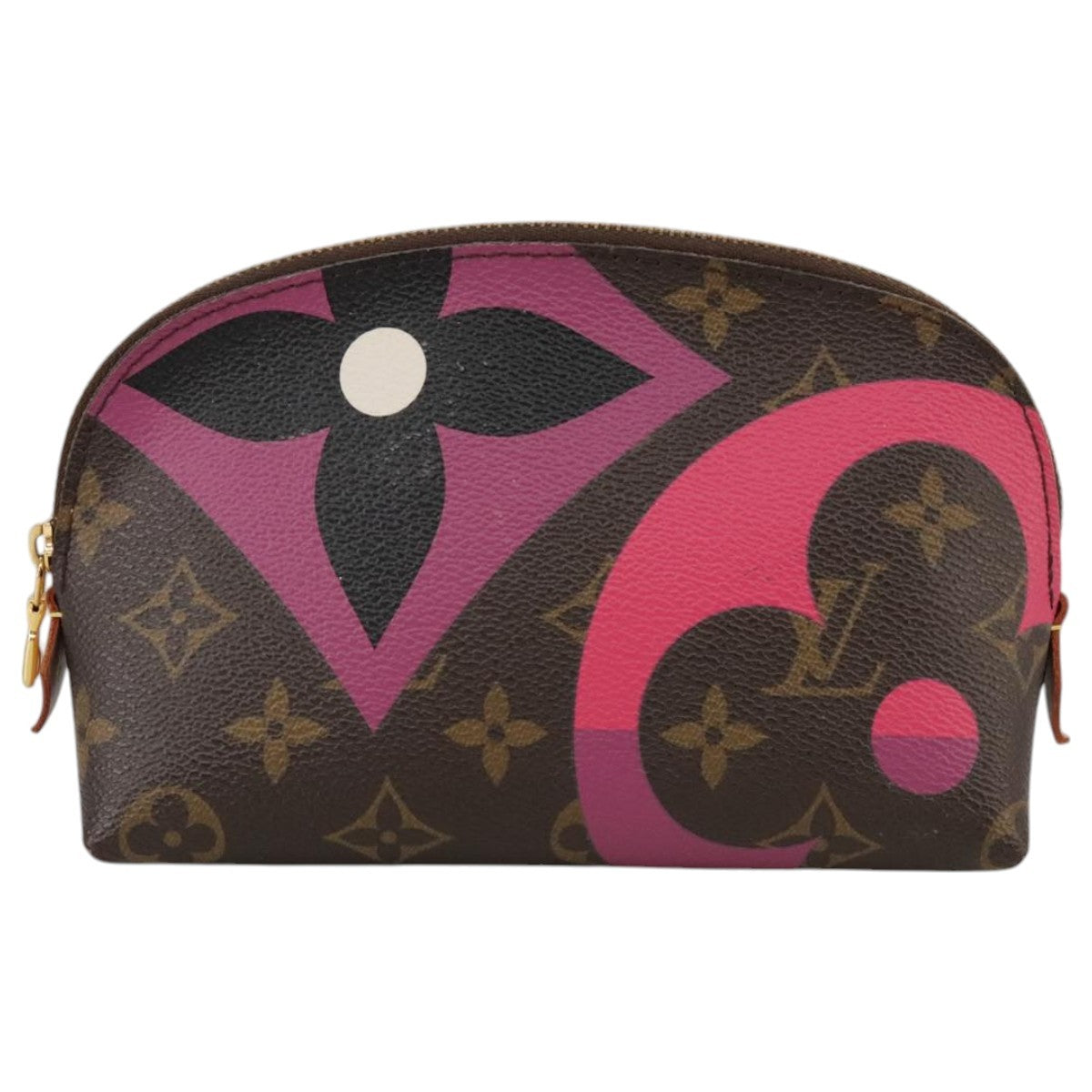 Louis Vuitton Cosmetic Pouch Limited Edition Game On Monogram Canvas, BROWN, CANVAS, Clutche & pouche