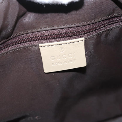 Gucci Vintage Bamboo Shoulder Bag Leather, BEIGE, LEATHER, Shoulder bag