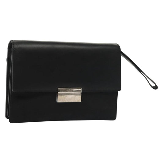 Gucci Pochette Nylon, BLACK, NYLON, Clutche & pouche