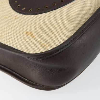 Hermes Evelyne Bag Gen III Toile and Leather, BEIGE, CANVAS, Shoulder bag