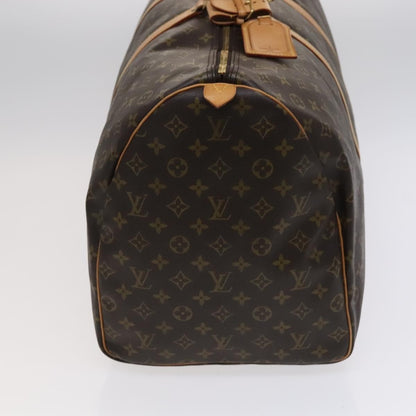 Louis Vuitton Keepall Bag Monogram Canvas, BROWN, CANVAS, Travel bag