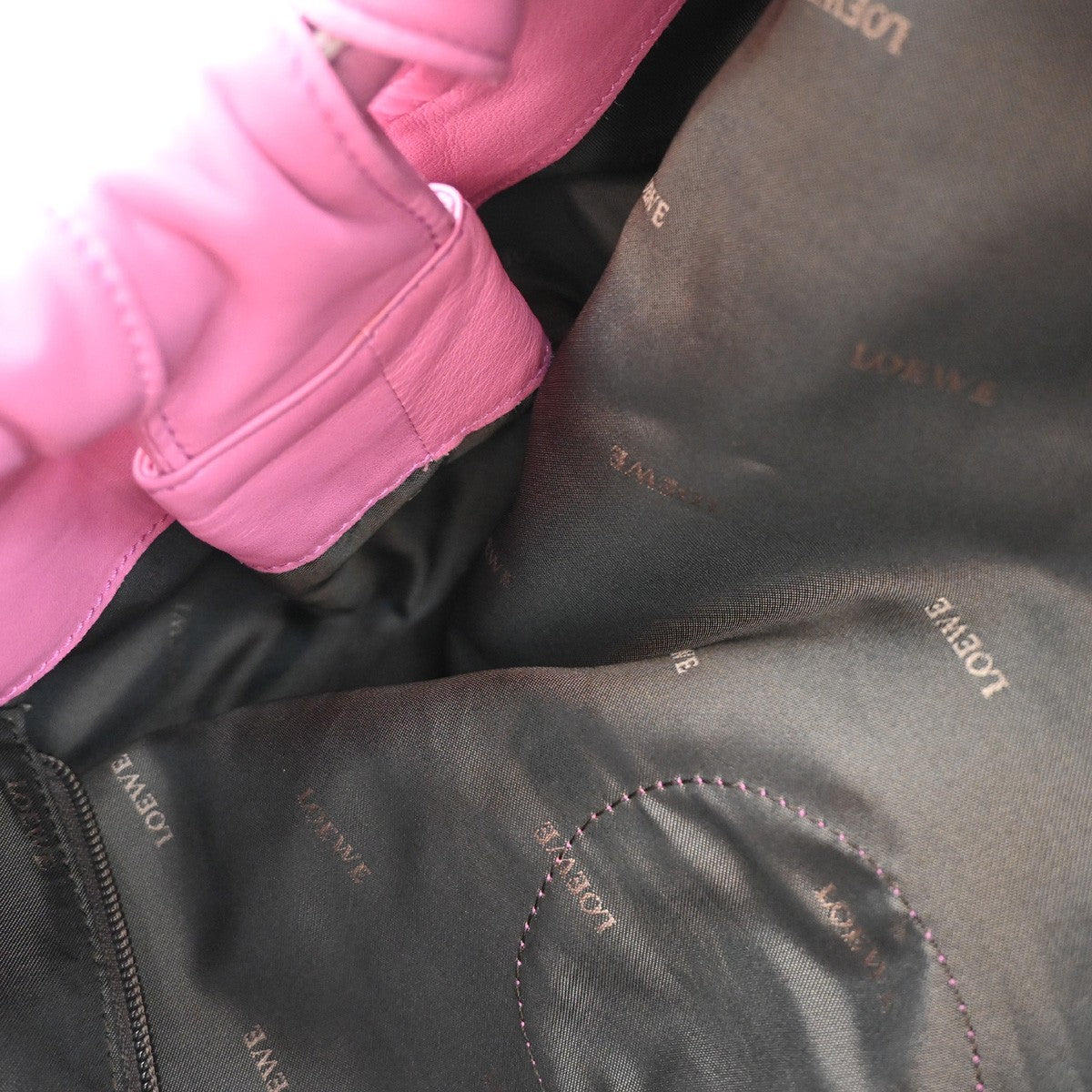 Loewe Anagram Logo Nappa Aire Hand Bag Leather, PINK, LEATHER, Handbag