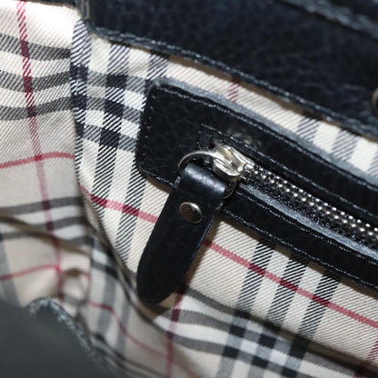 Burberry Vintage Handbag Leather, BLACK, LEATHER, Handbag