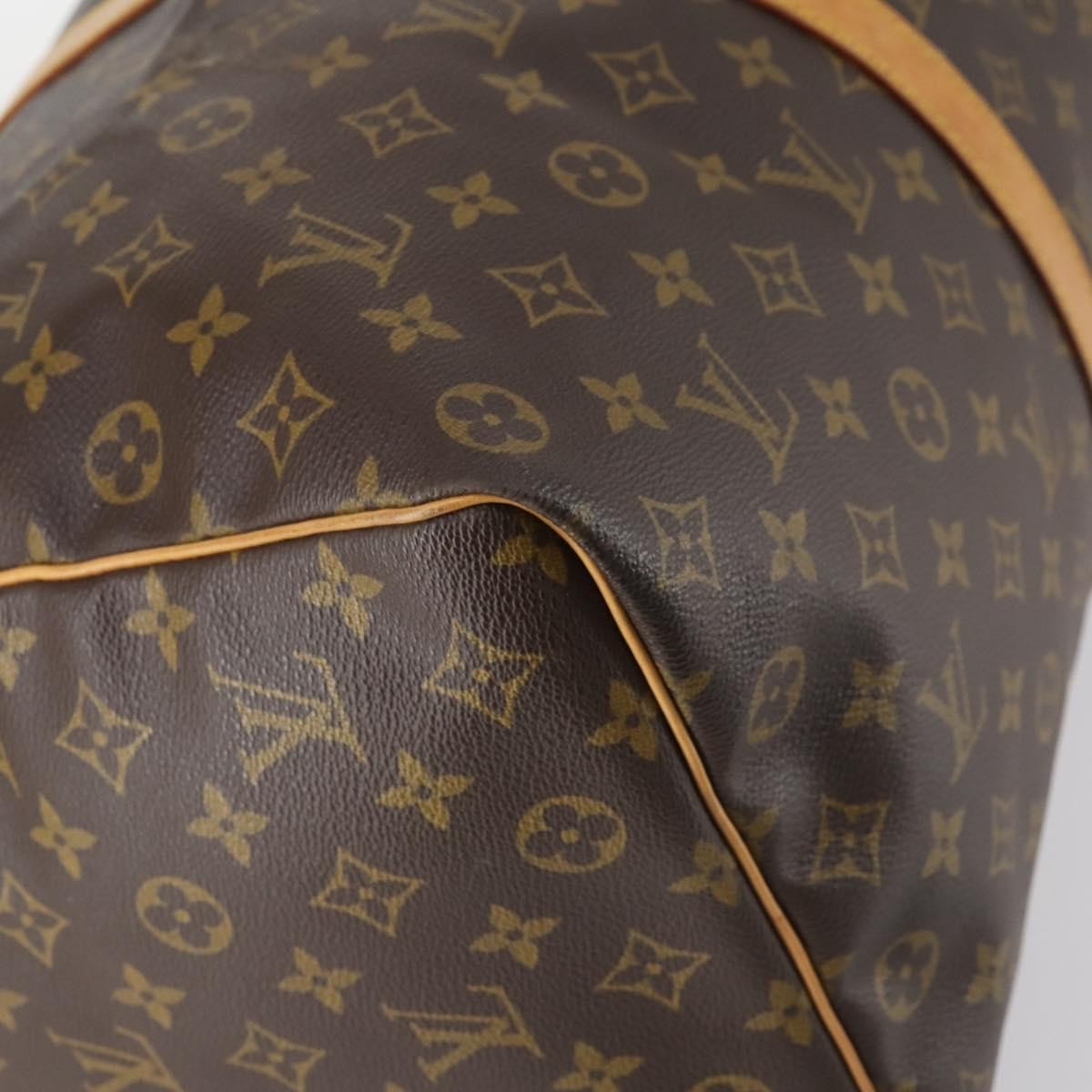 Louis Vuitton Keepall Bag Monogram Canvas, BROWN, CANVAS, Travel bag