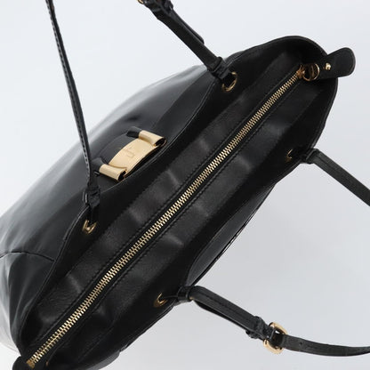Salvatore Ferragamo Vala tote Patent Leather, BLACK, PATENT_LEATHER, Tote bag