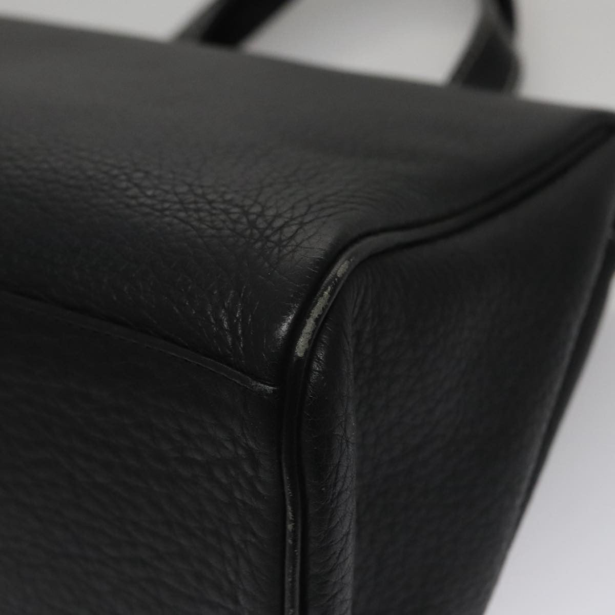 Burberry Vintage Handbag Leather, BLACK, LEATHER, Handbag