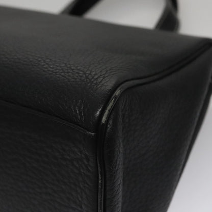 Burberry Vintage Handbag Leather, BLACK, LEATHER, Handbag