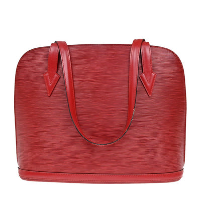 Louis Vuitton Lussac Handbag Epi Leather, RED, LEATHER, Shoulder bag