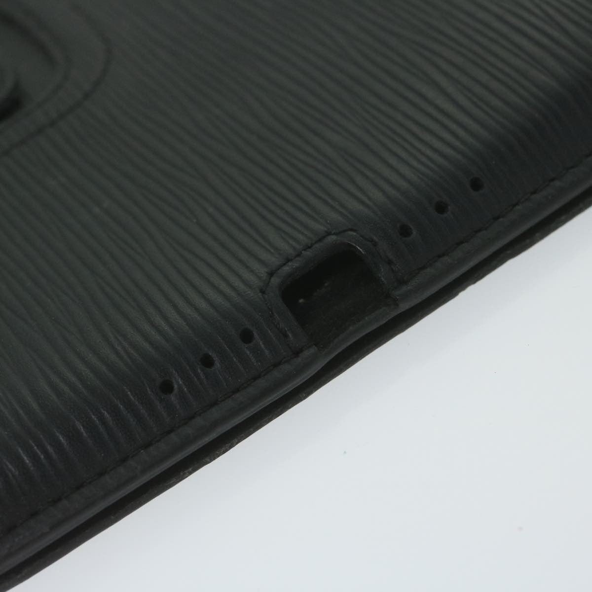 Louis Vuitton iPad Case Epi Leather, BLACK, LEATHER, Tech accessory