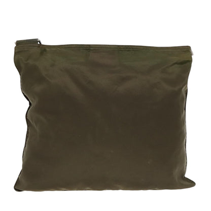 Prada Flat Messenger Bag Tessuto, KHAKI, NYLON, Shoulder bag