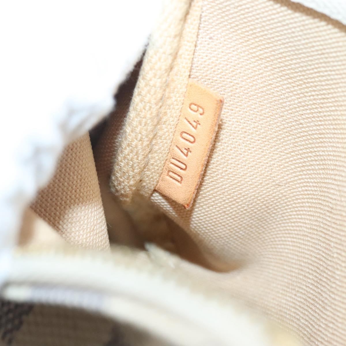 Louis Vuitton Pochette Accessoires Damier, WHITE, CANVAS, Clutche & pouche