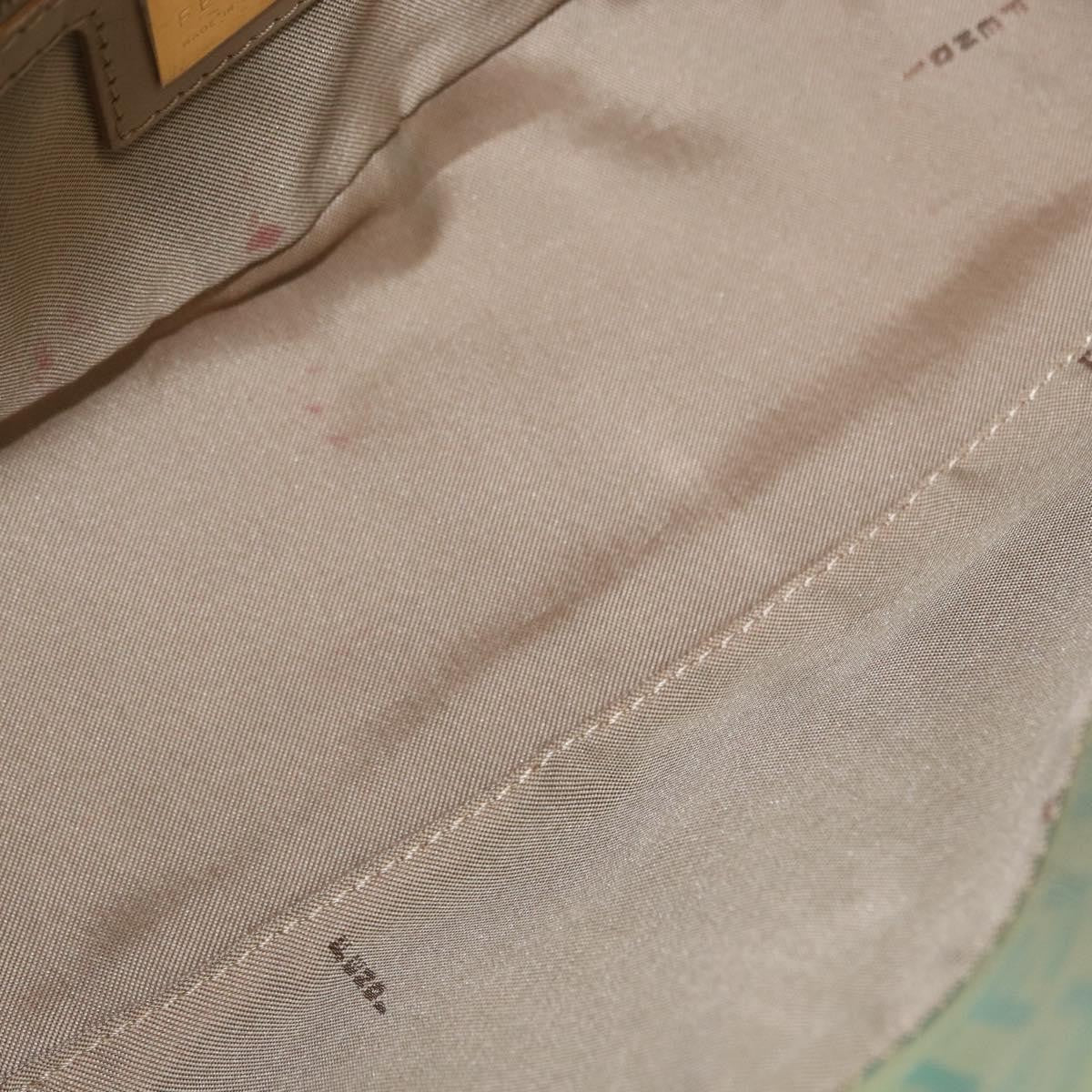 Fendi Double Flap Bag Zucchino Canvas, GREEN, CANVAS, Handbag