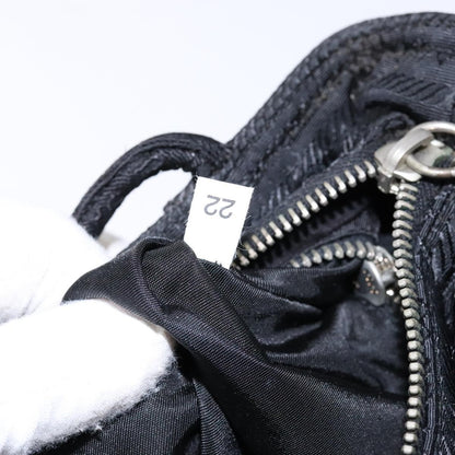 Prada Vintage Zip Handbag Tessuto, BLACK, NYLON, Handbag