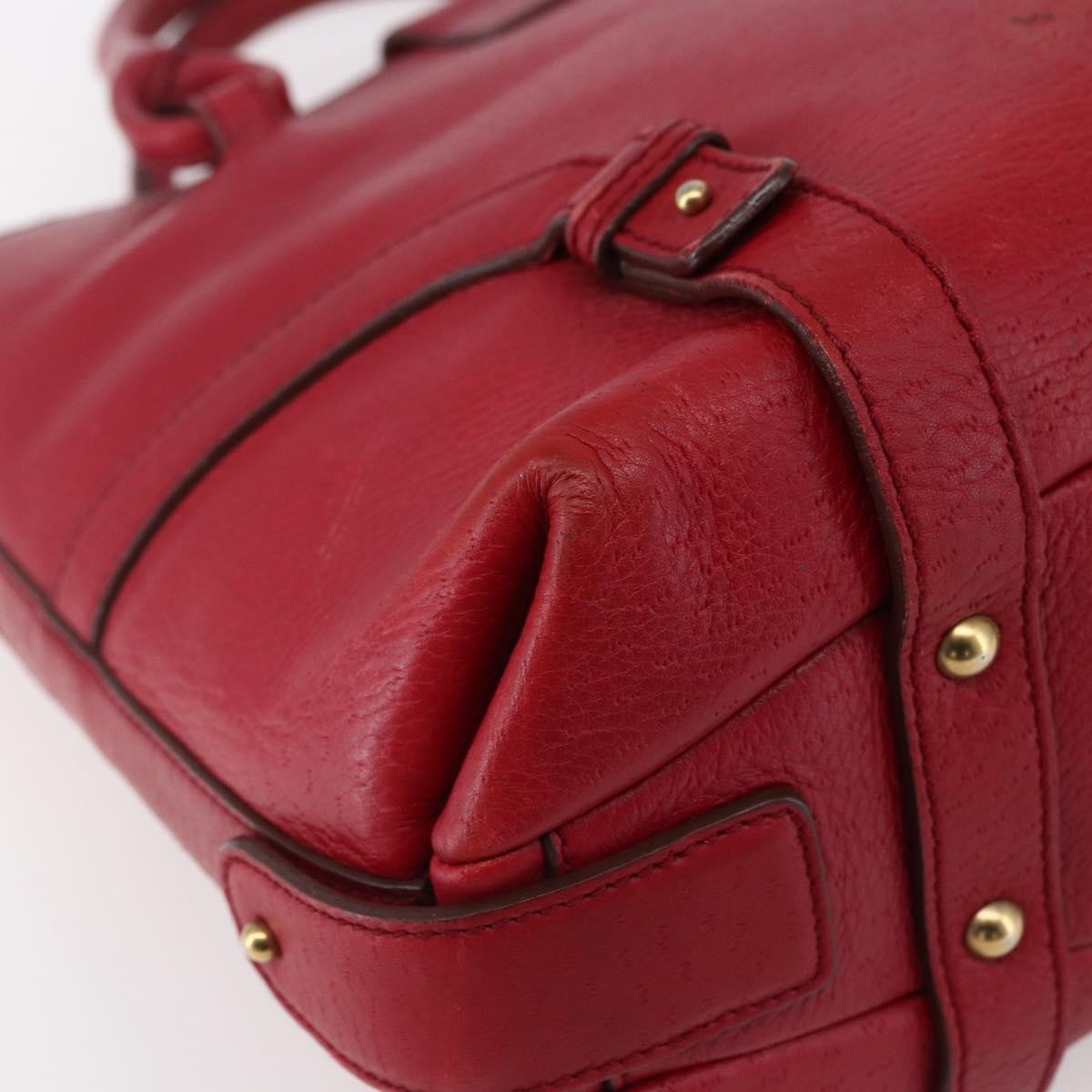 Salvatore Ferragamo Vintage Handbag Leather, RED, LEATHER, Handbag