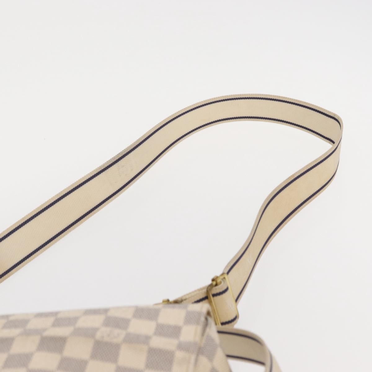 Louis Vuitton Naviglio Handbag Damier, WHITE, CANVAS, Shoulder bag