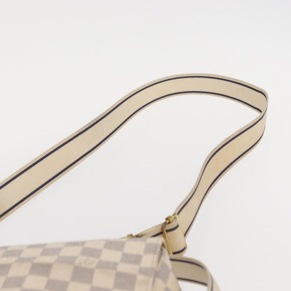 Louis Vuitton Naviglio Handbag Damier, WHITE, CANVAS, Shoulder bag