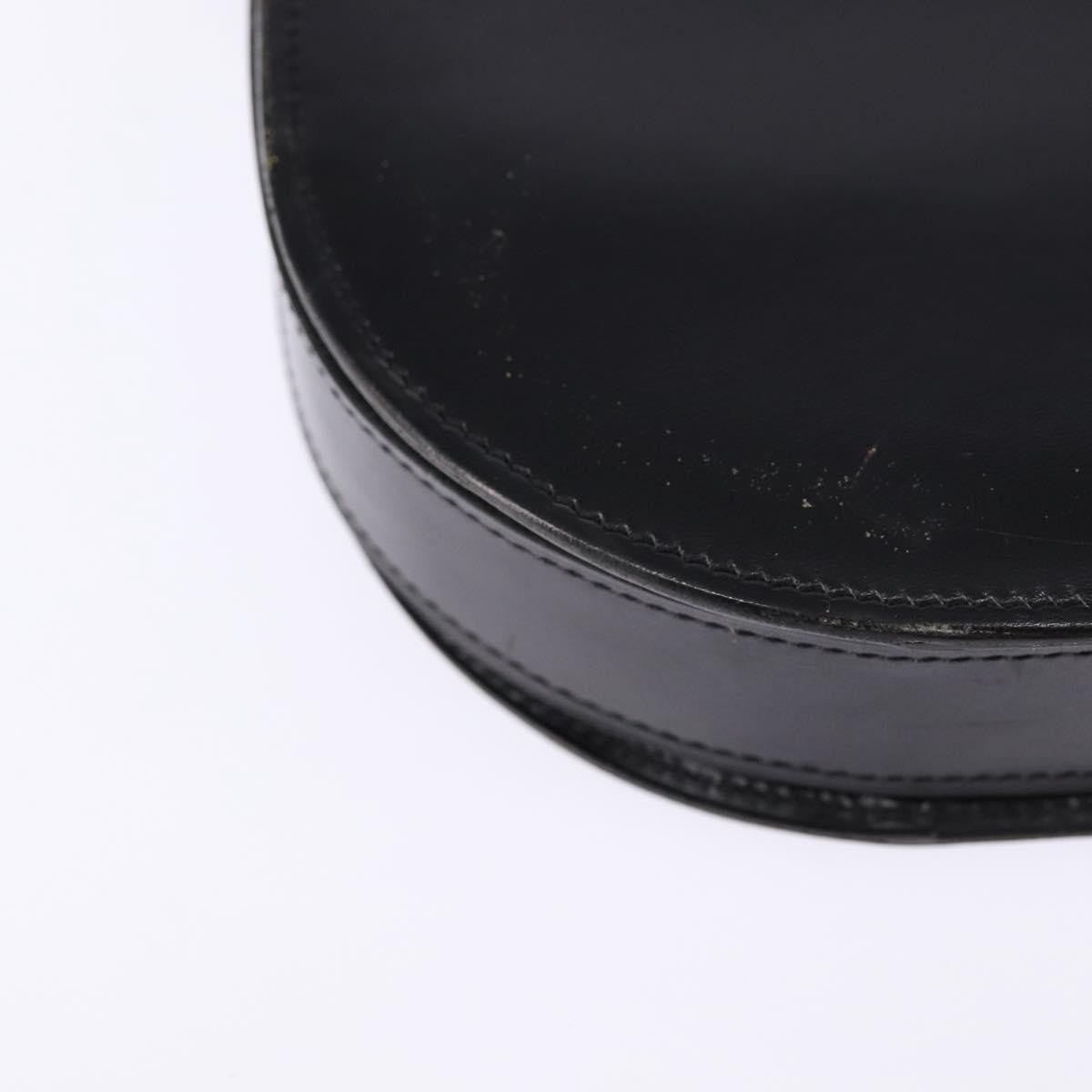 Christian Dior Flap Shoulder Bag Leather, BLACK, LEATHER, Shoulder bag