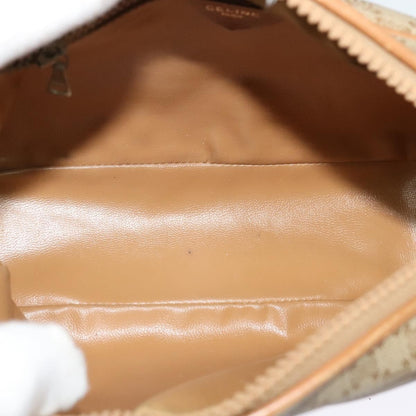 Celine Macadam Shoulder Bag PVC Leather, BEIGE, CANVAS, Shoulder bag