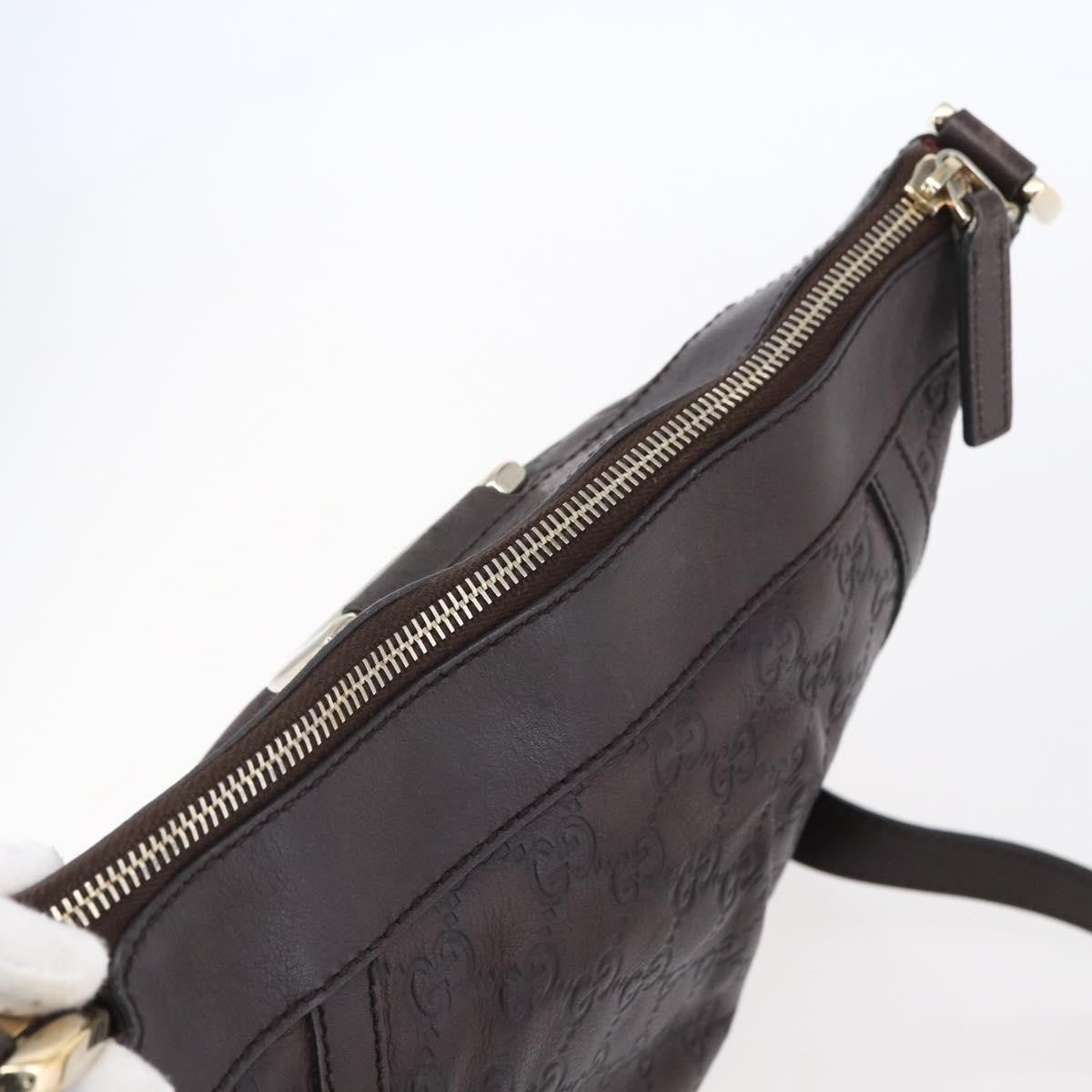 Gucci D Ring Messenger Bag Guccissima Leather, BURGUNDY, LEATHER, Shoulder bag