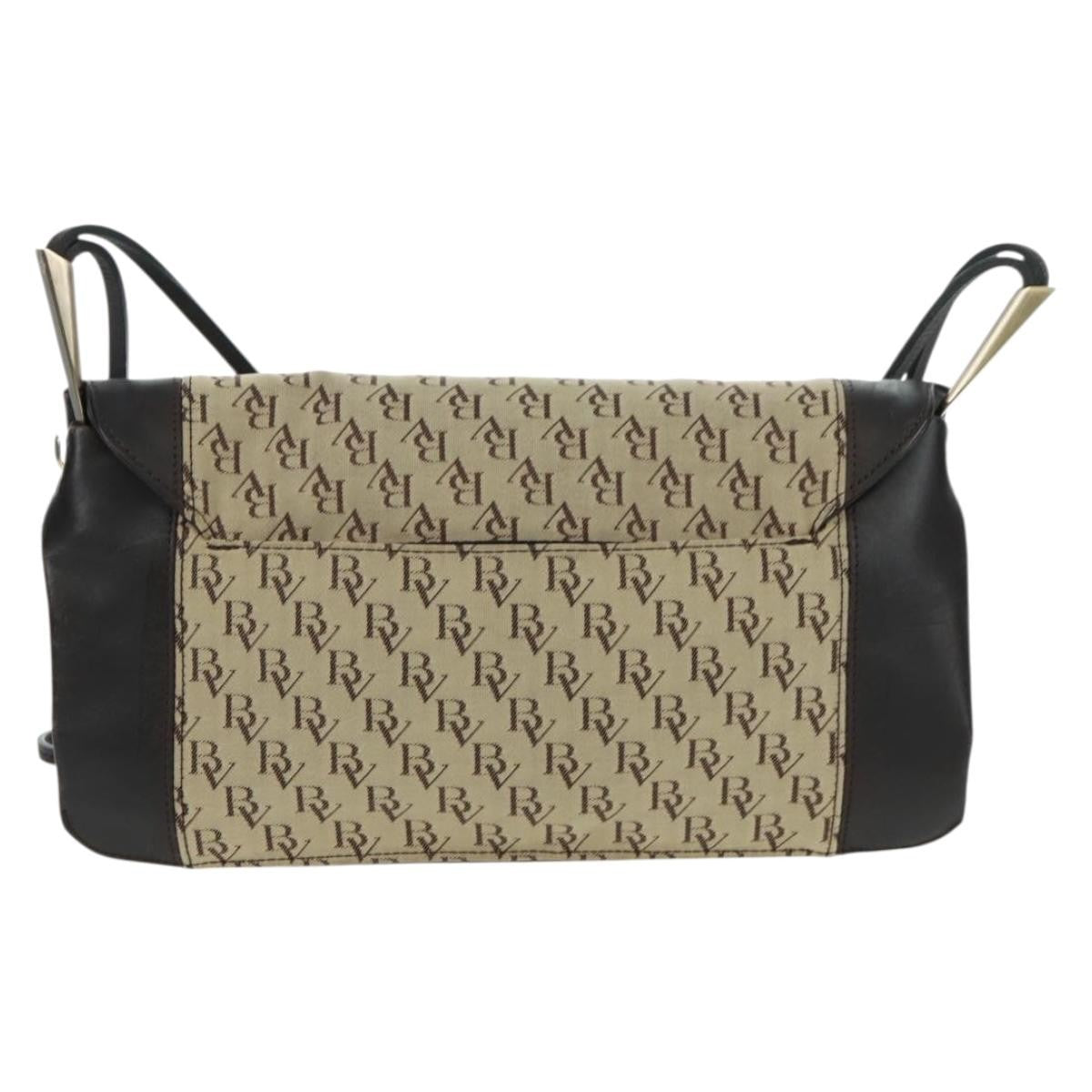 Bottega Veneta Vintage Flap Shoulder Bag Canvas, BEIGE, CANVAS, Shoulder bag