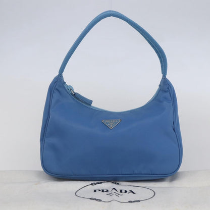 Prada Hobo Tessuto, BLUE, NYLON, Handbag