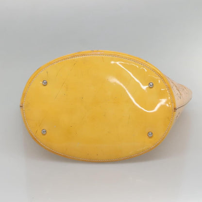 Chanel CC No.5 Shopping Tote Perforated Patent, YELLOW, PATENT_LEATHER, Tote bag