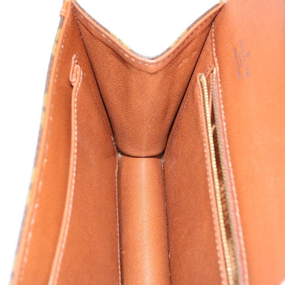 Louis Vuitton Dame Pochette Monogram Canvas, BROWN, CANVAS, Clutche & pouche