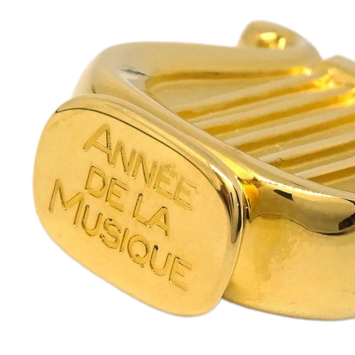 Hermes Harp Cadena Padlock 1996 Limited Metal Design, GOLD, GOLD_PLATED, Charms and Keychains