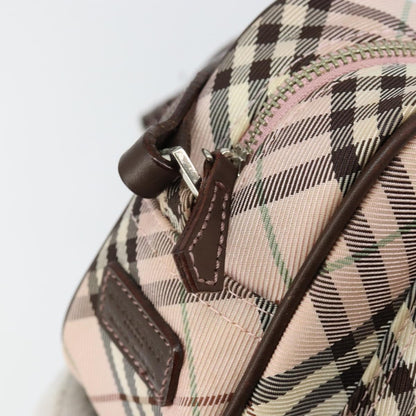 Burberry Nova Check Blue Label Nylon, PINK, CANVAS, Travel bag