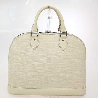 Louis Vuitton Alma Handbag Epi Leather, WHITE, LEATHER, Handbag