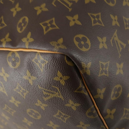 Louis Vuitton Keepall Bag Monogram Canvas, BROWN, CANVAS, Travel bag