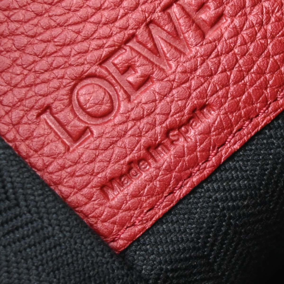 Loewe Hammock Bag Leather, RED, LEATHER, Handbag