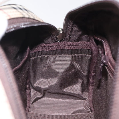 Burberry Nova Check Bowling Bag Canvas, BEIGE, CANVAS, Travel bag